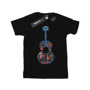 Coco Girls Guitar Cotton T-Shirt / Black